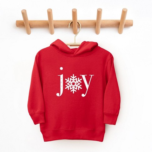 The Juniper Shop Joy Snowflake Toddler Graphic Hoodie 2t Red Target