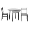 NicBex 3-Piece Vintage Round Dining Table Set & Upholstered Chairs for Kitchen,Restaurant,Modern Dinette Set with Drop Leaf Design - 4 of 4