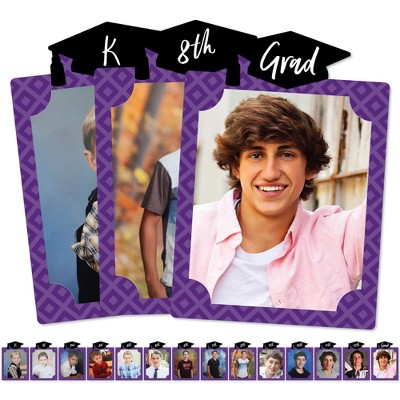 Big Dot of Happiness Purple Grad - Best is Yet to Come - 8 x 10 inches K-12 School Photo Holder - DIY Graduation Party Decor - Picturific Display