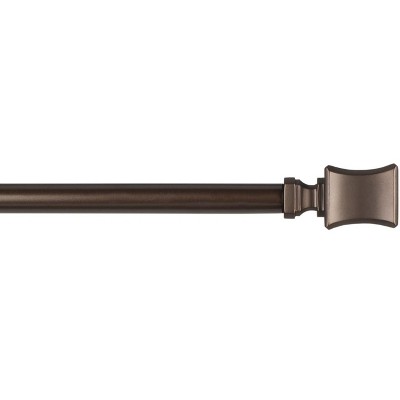 Amalgamated Textiles Exclusive Home Loran 1" Window Curtain Rod and Finial Set, Adjustable