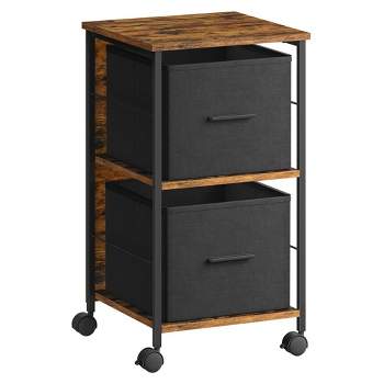 VASAGLE File Cabinet with 2 Drawers, Printer Stand, Cube Storage Shelf, for A4, Letter-Size Files, Hanging File Folders