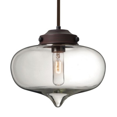 Besa Lighting Mira 1 - Light Pendant in  Bronze