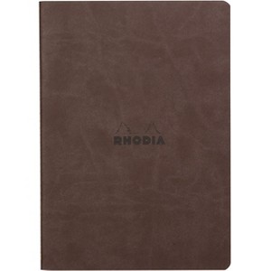 Rhodia Rhodiarama Sewn Spine Notebook - Dot grid 32 Sheets - 6 x 8 1/4 - Chocolate - 1 of 3