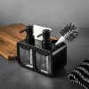 LunaLulinlk 2-in-1 Dual Soap Pump and Caddy, Black - 4 of 4