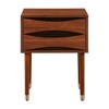 Dawson Side Table Walnut - Teamson Home: MDF Wood, Square Accent Table for Living Room, 24" Height - 2 of 4