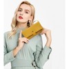 FATMOON Women's RFID Blocking Wristlet Wallet - Large Capacity Genuine Leather Wallet with 24 Card Slots & Double Zipper,for Travel, Shopping - 2 of 4