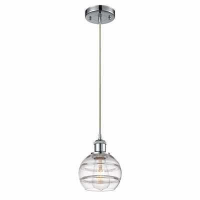 Rochester - 1 Light Cord Hung Mini Pendant In Industrial Style-7.88 Inches Tall and 5.88 Inches Wide