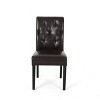 Set of 2 PU Badin KD Dining Chair Upholstered-Christopher Knight Home - 3 of 4