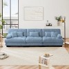3-Seater Sectional Sofa Deep Seat Sofa Couch Chenille Soft Comfy Upholstered Sofa for Living Room, Apartment-Tanpinhause - 2 of 4