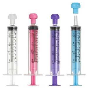 Unique Bargains Cap-Equipped Feeding Syringes for Liquid Pet Food 4 Pcs - 1 of 4