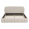 HomeRoots Beige Tufted Upholstered Queen Bed Frame - 4 of 4
