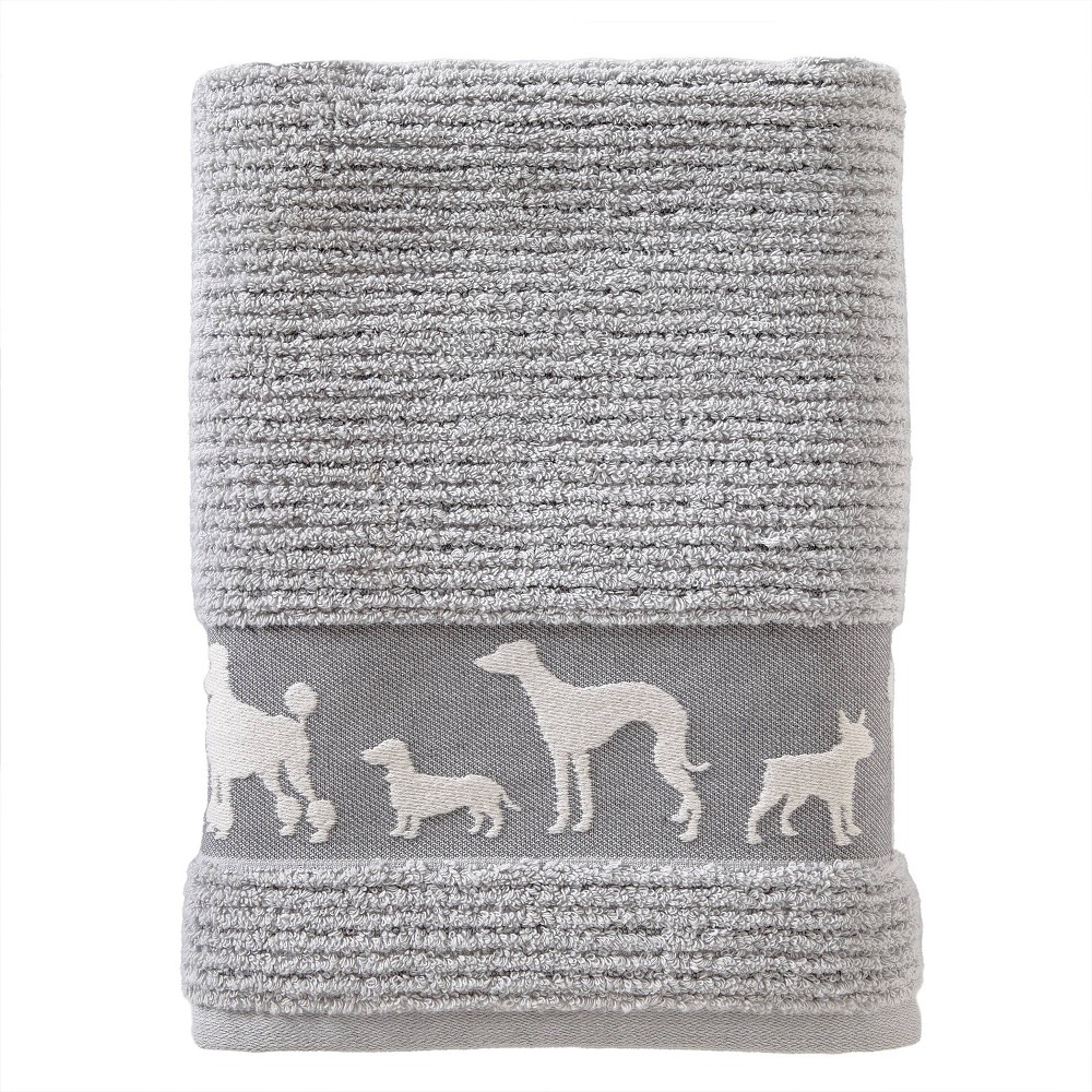 Photos - Towel SKL Home Vern Yip Dog Daze Bath  : Microfiber, Machine Washable, Non