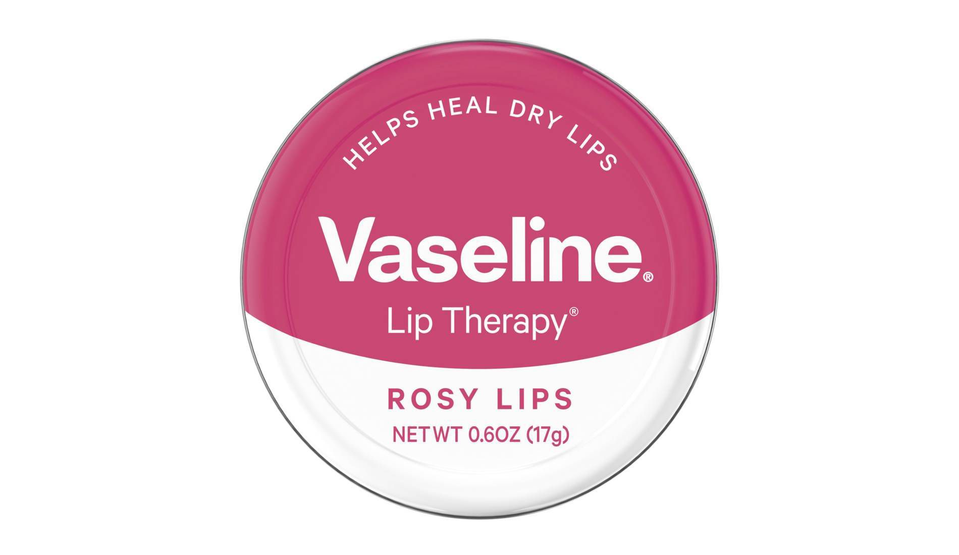 Vaseline Lip Therapy Balm Tin - Rosy Lips - 0.6oz