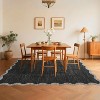 Washable Scalloped Area Rug, Soft Non-Slip Large Area Carpet for Bedroom, Living Room, Dining Room, Nursery, Modern Farmhouse Style - 2 of 4