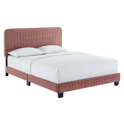 Modway Celine Channel Tufted Performance Velvet Twin Platform Bed