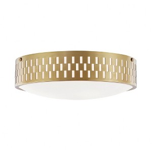 Mitzi Phoebe 3 - Light Flush Mount in  Aged Brass Opal Matte Glass Shade  Shade - 1 of 1