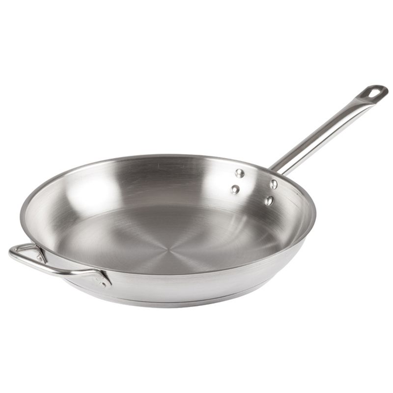 Winco Frying Pan, Stainless Steel, 1 of 2