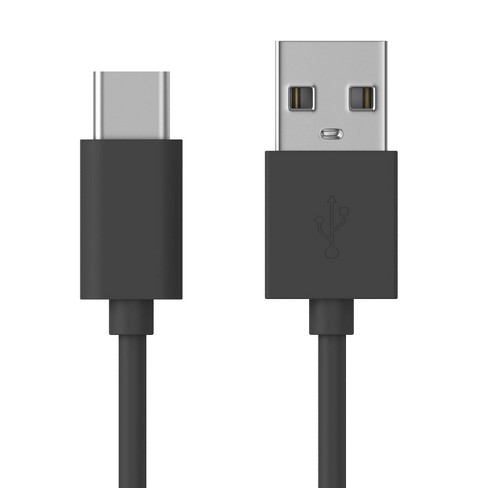 Just Wireless 6' TPU Type-C to USB-A Cable - Gray - image 1 of 4