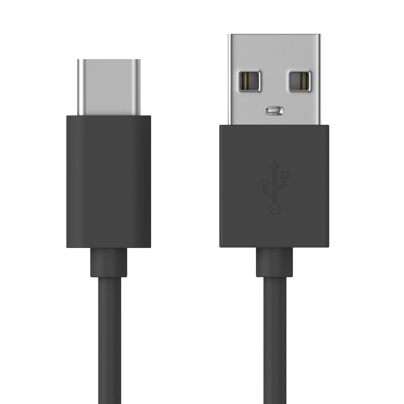 Just Wireless 6&#39; TPU Type-C to USB-A Cable - Gray, 1 of 11