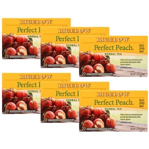Bigelow Perfect Peach Tea - Case of 6/20 bag - 1 of 4
