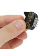 Unique Bargains Halloween Cat Design Claw Clip Black 1 Pc - 4 of 4