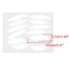 Unique Bargains Removable Feather Shape PVC Material Wall Stickers 5.31" x 1.46" 12 Pcs - 2 of 4