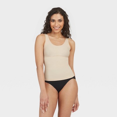 Spanx Plus Size Trust Your Thinstincts Tank In Soft Nude