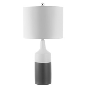 Enri Table Lamp - 25.5 Inch Height - TBL4391 - Grey/White - Safavieh - 1 of 3