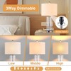 Maxax Glass Table Lamp,23" Contemporary Nightstand Lamp with A+C USB Charging Ports for  Living Room, Bedroom - 4 of 4