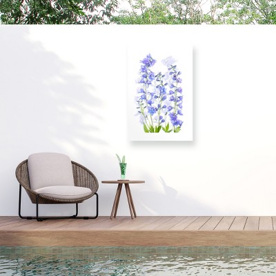 Trademark Fine Art - Jacky Parker  Delphinium Matted Framed Art