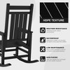 Oversized Rocking Chairs, All Weather Resistant HDPE Outdoor Rocking Chair, High Back Outdoor Rocker for Porch, Patio, Lawn, Garden - 3 of 4