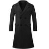 Lars Amadeus Men's Double Breasted Notched Lapel Formal Winter Overcoat - 2 of 4