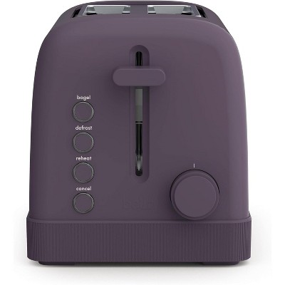2 Slice Toaster, 6 Setting Shade Control w Reheat, Cancel, Bagel & Defrost Buttons, Removable Crumb Tray, Anti Jam & Auto Shutoff