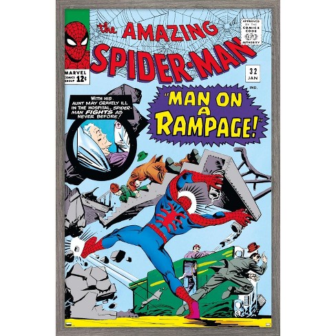 Trends International Marvel Comics Spider-Man - Amazing Spider-Man #32 Framed Wall Poster Prints - image 1 of 4