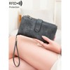BEAFUP Womens Wallets,Large Capacity Credit Card Holder RFID,Wallet Women Double Zipper Pocket Leather Bifold Ladies Wristlet Clutch Wallet - 2 of 4