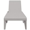 vidaXL Patio Sun Lounger in Gray - Adjustable Backrest, Rattan Look, Lightweight Polypropylene Outdoor Lounger, 73.2"x23.6"x11.4" - 4 of 4