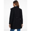 Allegra K Women's Winter Double Breasted Stand Collar Side Pocket Vintage Pea Coats - 3 of 4