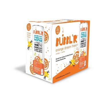 BUBBL'R Orange Dream Freez'r Antioxidant Sparkling Flavored Water - 6pk/12oz Cans