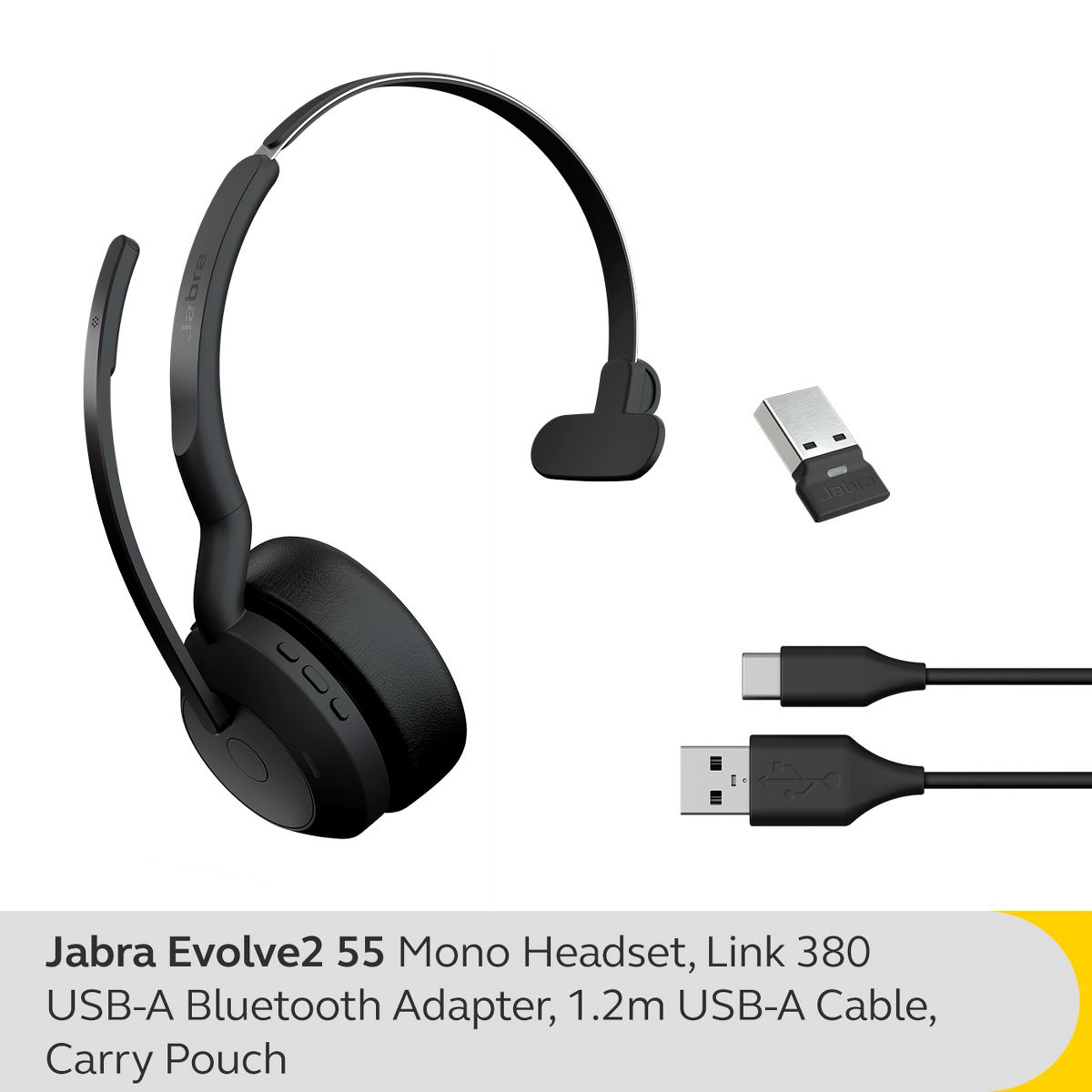 Jabra Evolve2 55 - Link390a MS Mono - thumbnail 8
