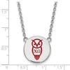 Black Bow Jewelry Sterling Silver Chi Omega Greek Life Necklace 18 Inch - 2 of 4