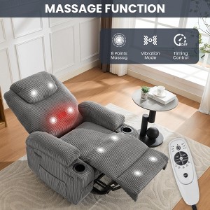 Power Lift Recliner Chair for Elderly with Massage & Heat,Electric Reclining Sofa for Living Room, Side Pockets,2 Cup Holders, Comfortable Large Size - 1 of 4