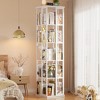 Besiost Freestanding Rotating Bookshlf, 4-Tier Corner Storage Shelf, Bookcase - 2 of 4
