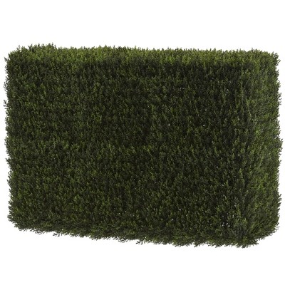 Artificial 20"H Decorative Cedar Hedge (Indoor/Outdoor) - Nearly Natural