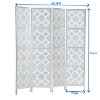 NicBex 4-Panel Room Divider for Home, Divider for Room Separation, Modern Folding Fabric Privacy Screen with Wood Legs for Home & Office, Gold - 2 of 4