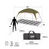 Cesicia 11 x 7 FT Red 6-Person Camping Tents with Top Rainfly, 4 Large Mesh Windows, Double Layer, Easy Set Up, Portable with Carry Bag - 2 of 4