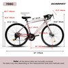 Road Bicycles, Road Bike, 16-Speed Outdoor Bike Disc Brakes, Light Weight Aluminum Frame ,Racing Bike City Commuting Road Bicycle M Size Men Women - 4 of 4
