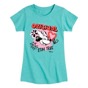 Girls' - Disney - Minnie Mouse Original Stay True Fitted Short Sleeve Graphic T-Shirt - 1 of 4