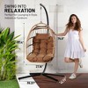 SereneLife Egg Swing Chair - Indoor/Outdoor Hanging Chair with Stand - image 2 of 4