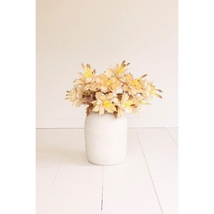 Botanica Stem Spray – 30"L Bendable EVA Foam Floral Accent in Yellow, Set of 6 by Kalalou - 1 of 3