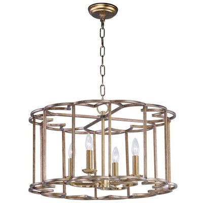 Maxim Lighting Helix 4 - Light Chandelier in  Bronze Fusion